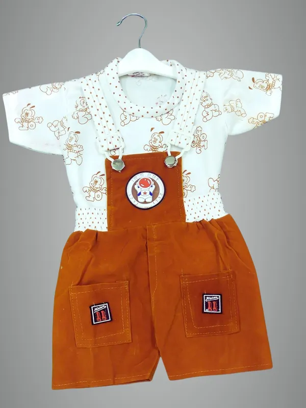 Beige_Cotton_Blend_Printed_Casual_Dungaree_For_Baby_Boys_&_Baby_Girls
