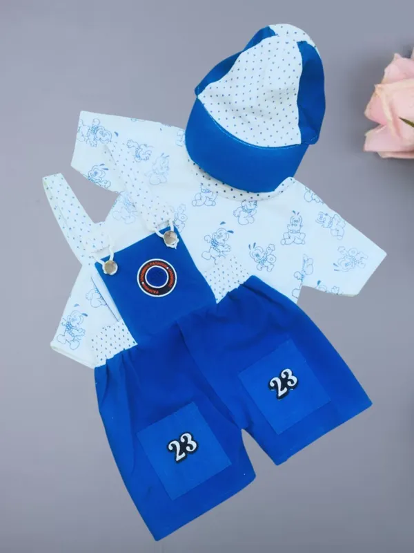 Light_Blue_Cotton_Blend_Printed_Casual_Dungaree_For_Baby_Boys_&_Baby_Girls