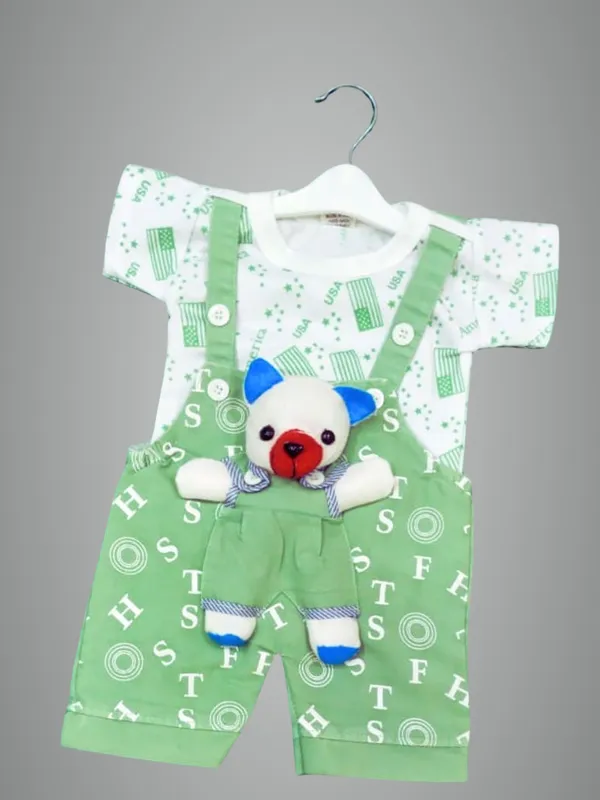 Light_Green_Cotton_Blend_Printed_Dungaree_For_Baby_Boys_&_Baby_Girls