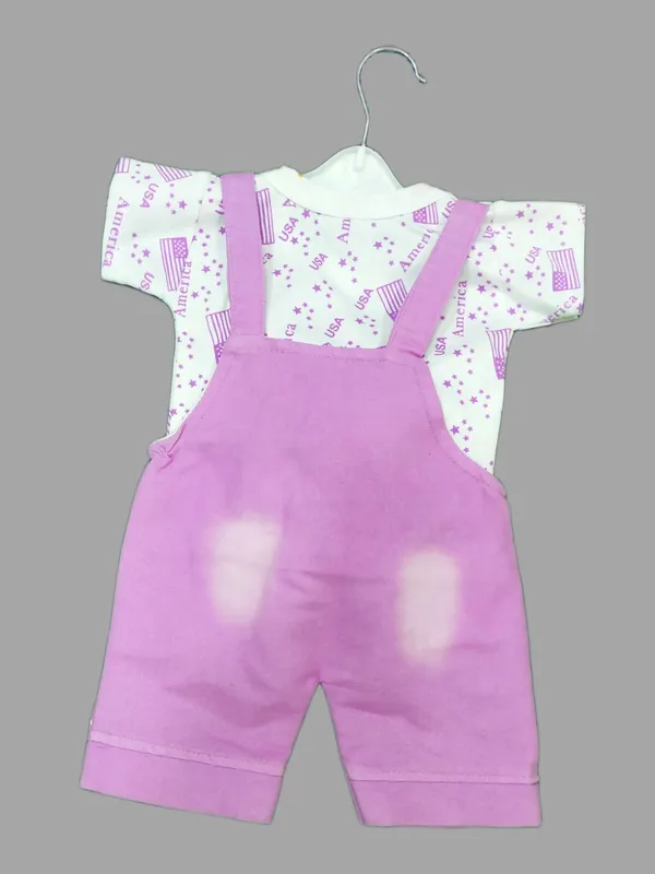 Purple_Cotton_Blend_Printed_Dungaree_For_Baby_Boys_&_Baby_Girls