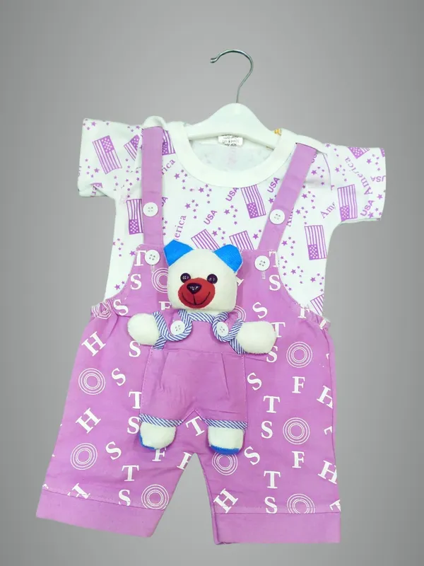 Purple_Cotton_Blend_Printed_Dungaree_For_Baby_Boys_&_Baby_Girls