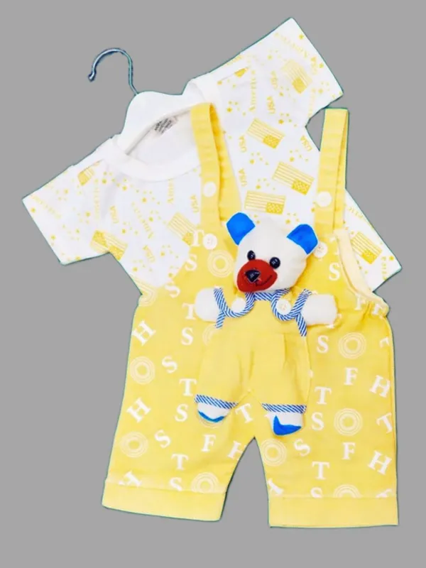 Yellow_Cotton_Blend_Printed_Dungaree_For_Baby_Boys_&_Baby_Girls