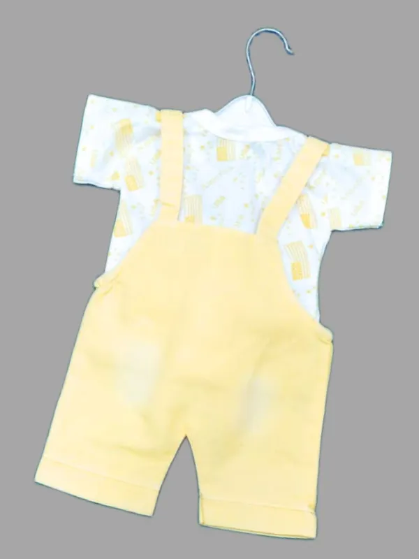 Yellow_Cotton_Blend_Printed_Dungaree_For_Baby_Boys_&_Baby_Girls