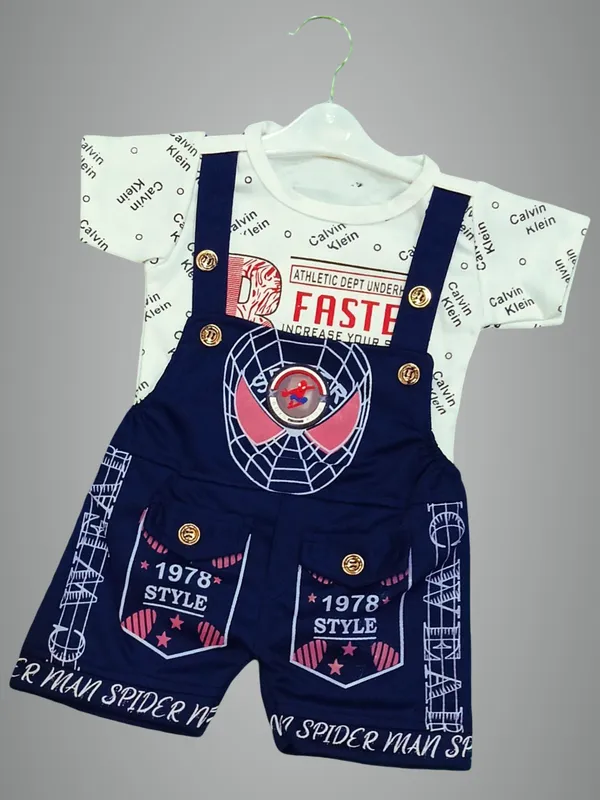 Dark_Blue_Cotton_Blend_Printed_Dungaree_For_Baby_Boys_&_Baby_Girls