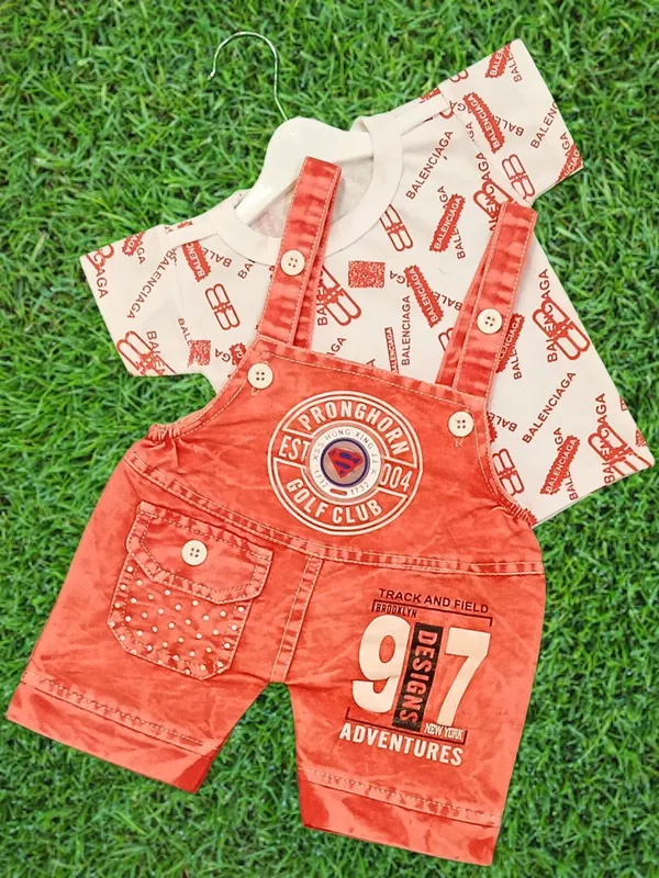 Red_Cotton_Blend_Printed_Dungaree_For_Baby_Boys_&_Baby_Girls