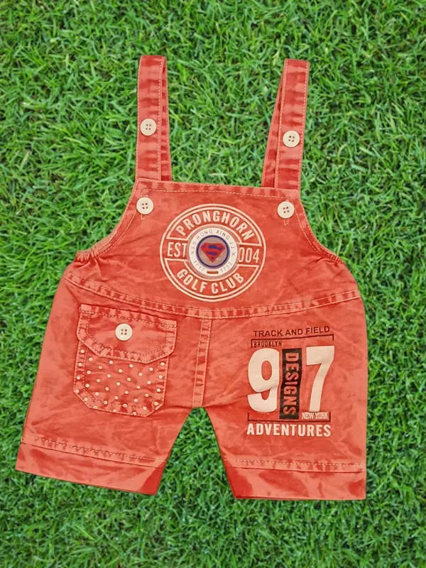 Red_Cotton_Blend_Printed_Dungaree_For_Baby_Boys_&_Baby_Girls