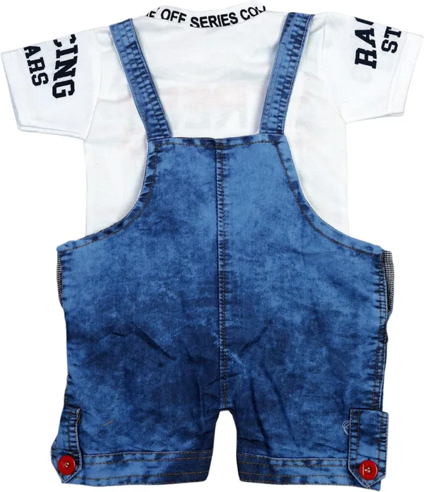 White_Denim_Printed_Casual_Dungaree_For_Baby_Boys_&_Baby_Girls