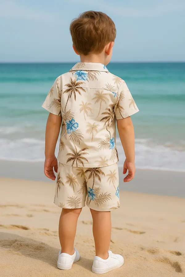 Blue_Cotton_Blend_Printed_Half_Sleeve_Co-Ord_Set_For_Boys