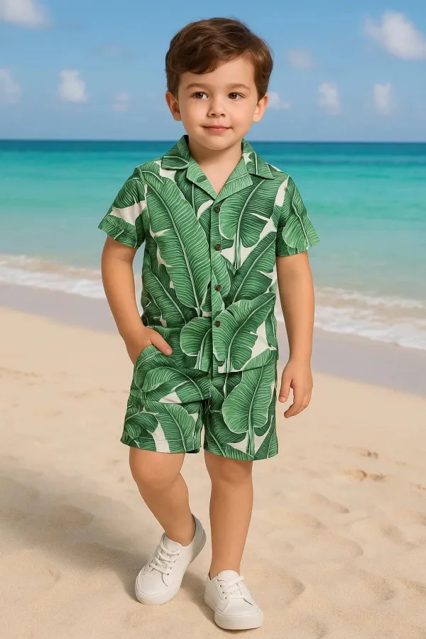 Green_Cotton_Blend_Printed_Co-Ord_Set_For_Boys