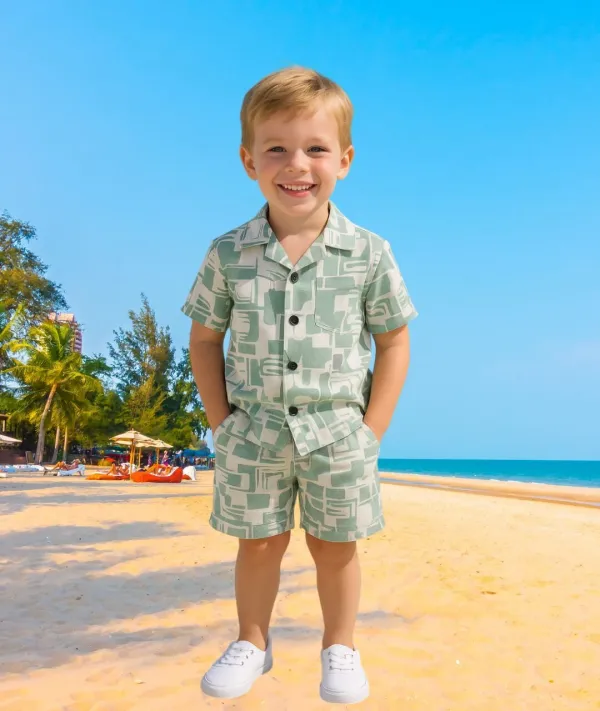 Light_Green_Cotton_Blend_Printed_Co-Ord_Set_For_Boys