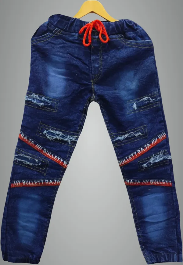 Dark_Blue_Denim_Printed_Regular_Fit_Clean_Look_Jogger_Jeans_For_Boys
