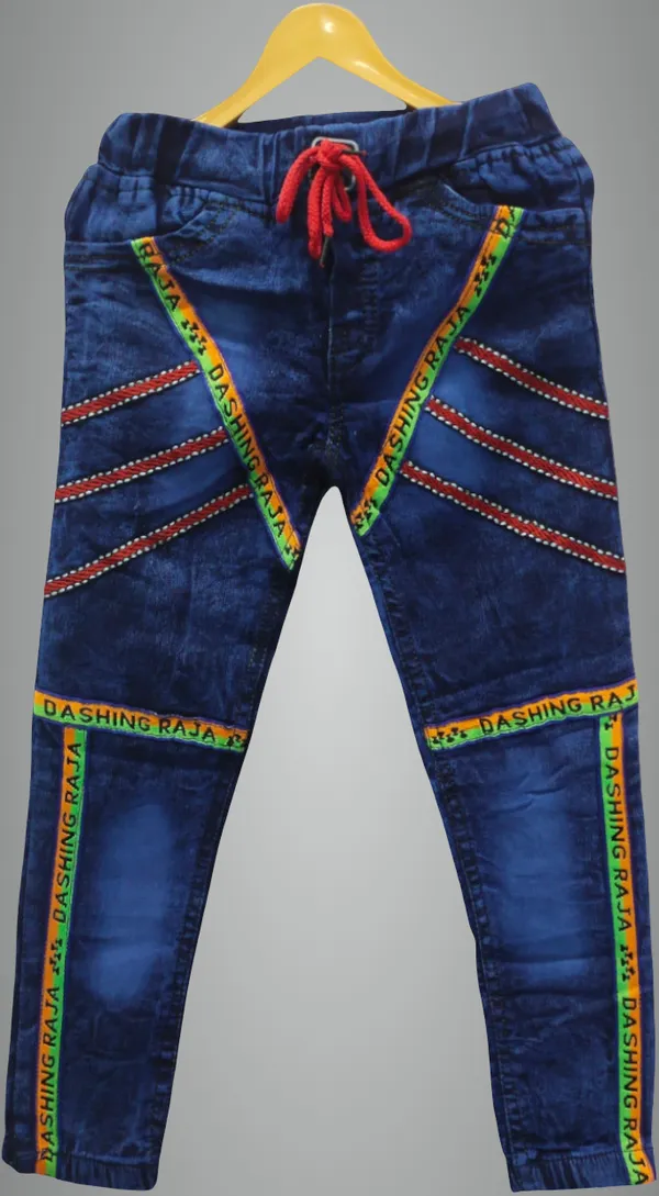 Dark_Blue_Denim_Printed_Regular_Fit_Clean_Look_Jogger_Jeans_For_Boys