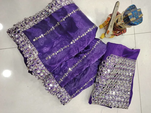 Purple_Jimmy_Choo_Premium_&_Elegant_Saree_With_Unstiched_Blouse_For_Women