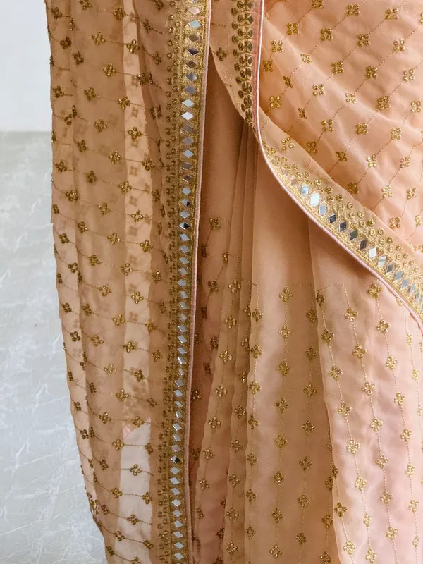 Beign_Georgette_Premium_&_Elegant_Saree_With_Unstiched_Blouse_For_Women