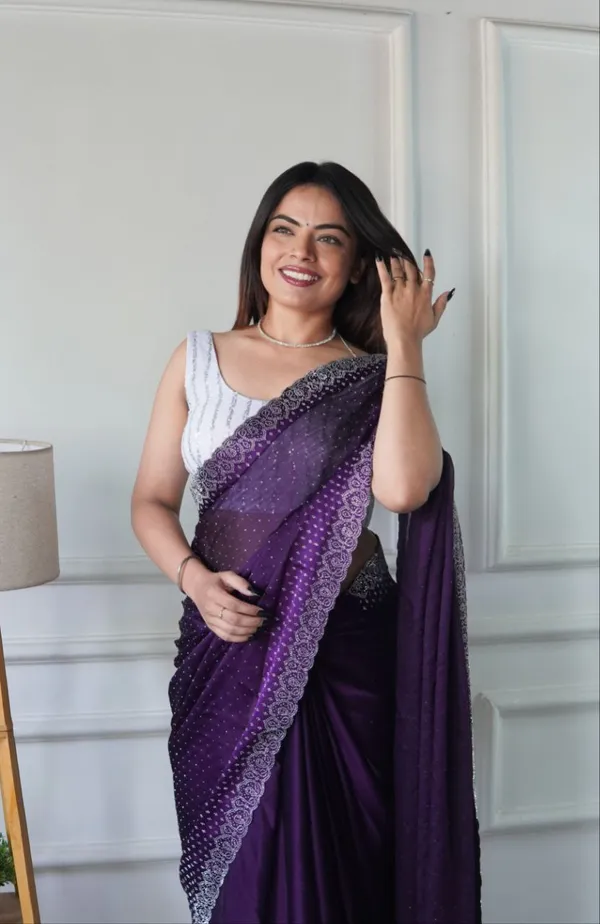 Purple_Chiffon_Satin_Premium_&_Elegant_Saree_With_Unstiched_Blouse_For_Women