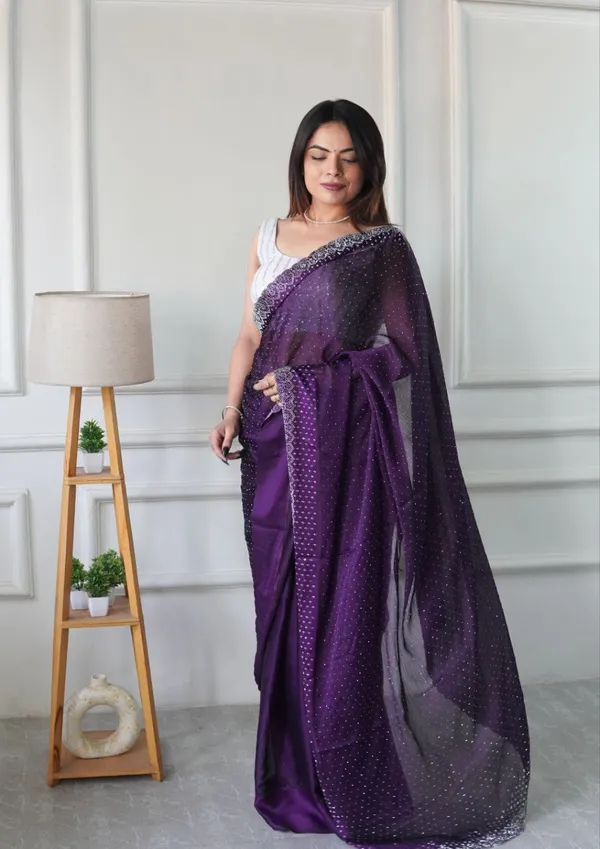 Purple_Chiffon_Satin_Premium_&_Elegant_Saree_With_Unstiched_Blouse_For_Women
