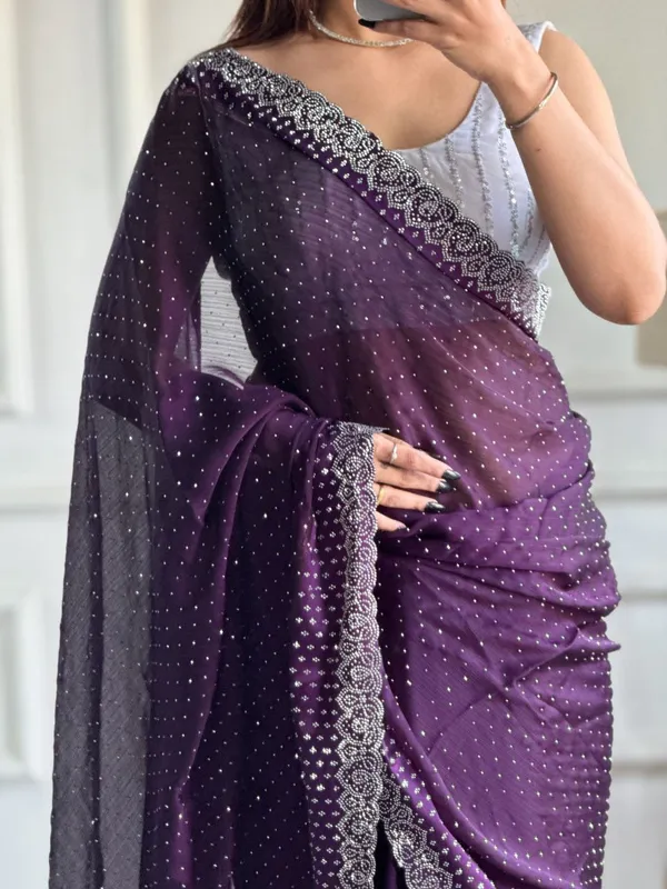 Purple_Chiffon_Satin_Premium_&_Elegant_Saree_With_Unstiched_Blouse_For_Women