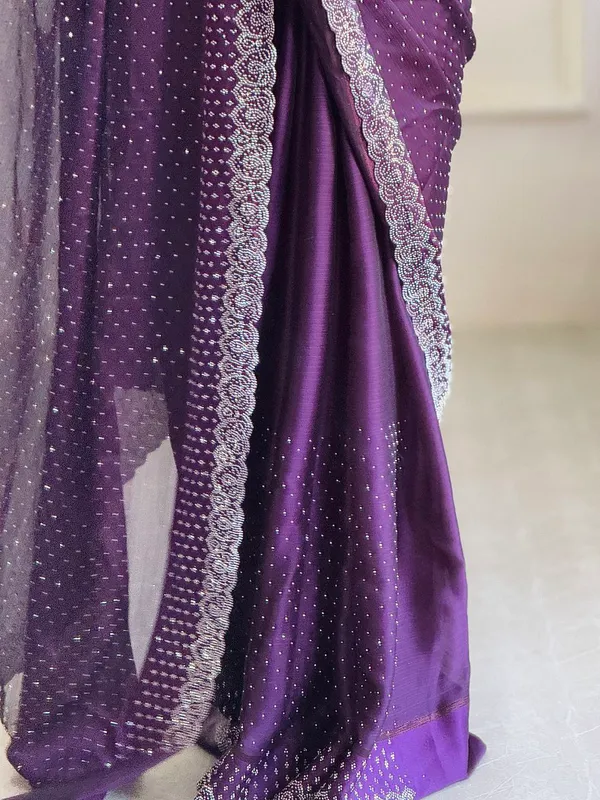 Purple_Chiffon_Satin_Premium_&_Elegant_Saree_With_Unstiched_Blouse_For_Women