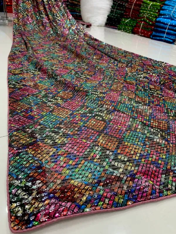 Multicolor_Imported_Fabric_Premium_&_Elegant_Saree_With_Unstiched_Blouse_For_Women