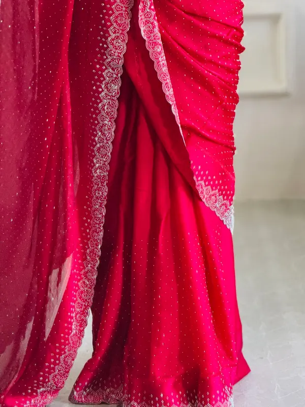 Pink_Chiffon_Satin_Premium_&_Elegant_Saree_With_Unstiched_Blouse_For_Women