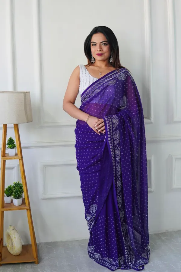 Purple_Georgette_Premium_&_Elegant_Saree_With_Unstiched_Blouse_For_Women
