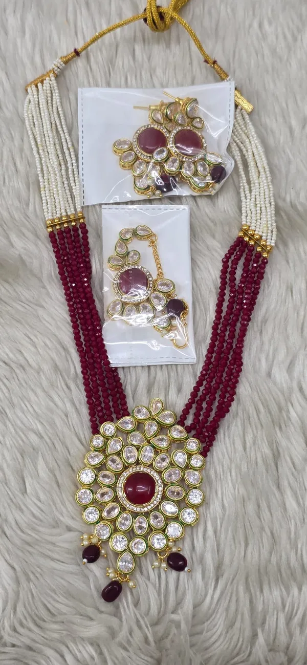 Multicolor_&_Golden_Brass_Premium_&_Elegant_Traditional_Kundan_Necklace_For_Women_&_Girls