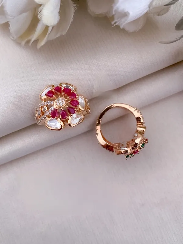 Rose_Gold_Brass_&_American_Diamond_Premium_&_Elegant_Kundan_Ring_For_Women_&_Girls