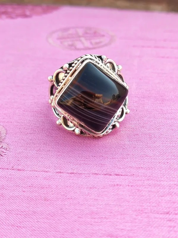 Silver_&_Black_Sterling_Silver_925_Premium_&_Elegant_Boho_Ring_For_Girls_&_Women