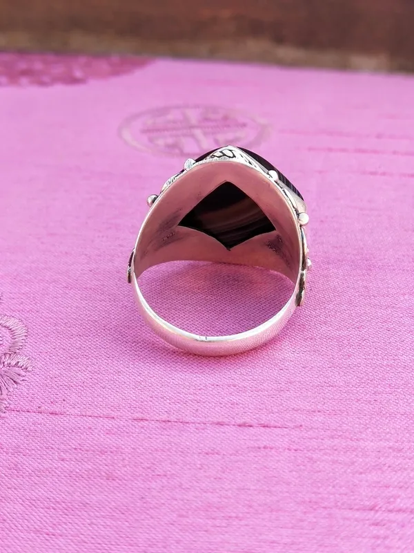 Silver_&_Black_Sterling_Silver_925_Premium_&_Elegant_Boho_Ring_For_Girls_&_Women