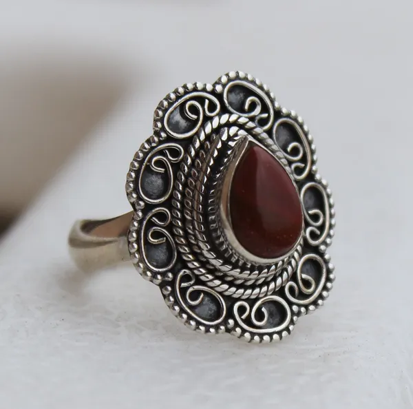 Silver_&_Brown_Sterling_Silver_925_Premium_&_Elegant_Boho_Ring_For_Girls_&_Women