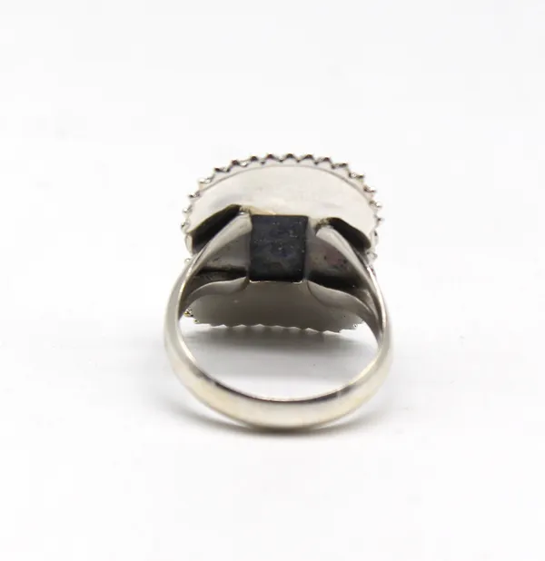 Silver_&_Blue_Sterling_Silver_925_Premium_&_Elegant_Boho_Ring_For_Girls_&_Women