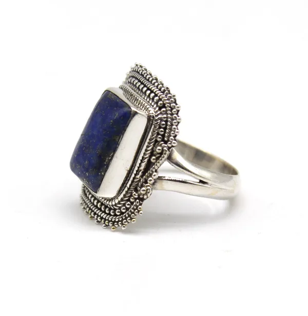 Silver_&_Blue_Sterling_Silver_925_Premium_&_Elegant_Boho_Ring_For_Girls_&_Women