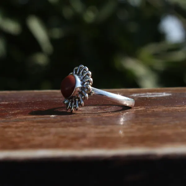 Silver_&_Brown_Sterling_Silver_925_Premium_&_Elegant_Boho_Ring_For_Girls_&_Women