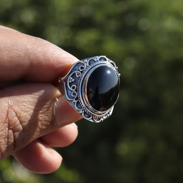 Silver_&_Brown_Sterling_Silver_925_Premium_&_Elegant_Boho_Ring_For_Girls_&_Women