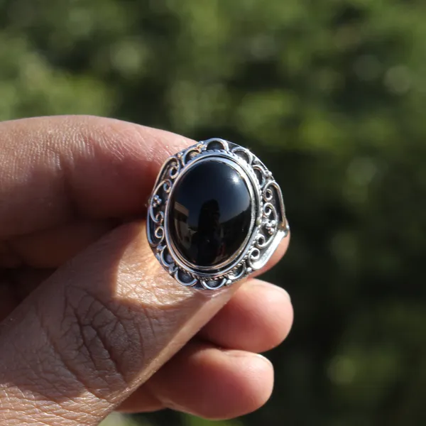 Silver_&_Brown_Sterling_Silver_925_Premium_&_Elegant_Boho_Ring_For_Girls_&_Women