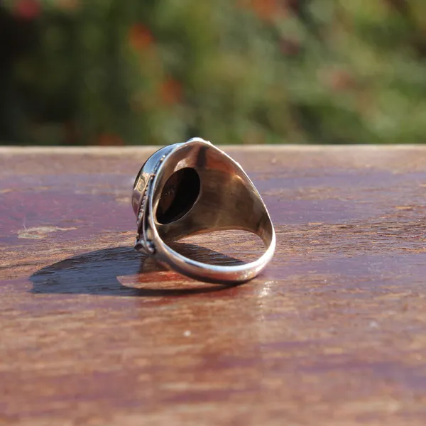 Silver_&_Brown_Sterling_Silver_925_Premium_&_Elegant_Boho_Ring_For_Girls_&_Women