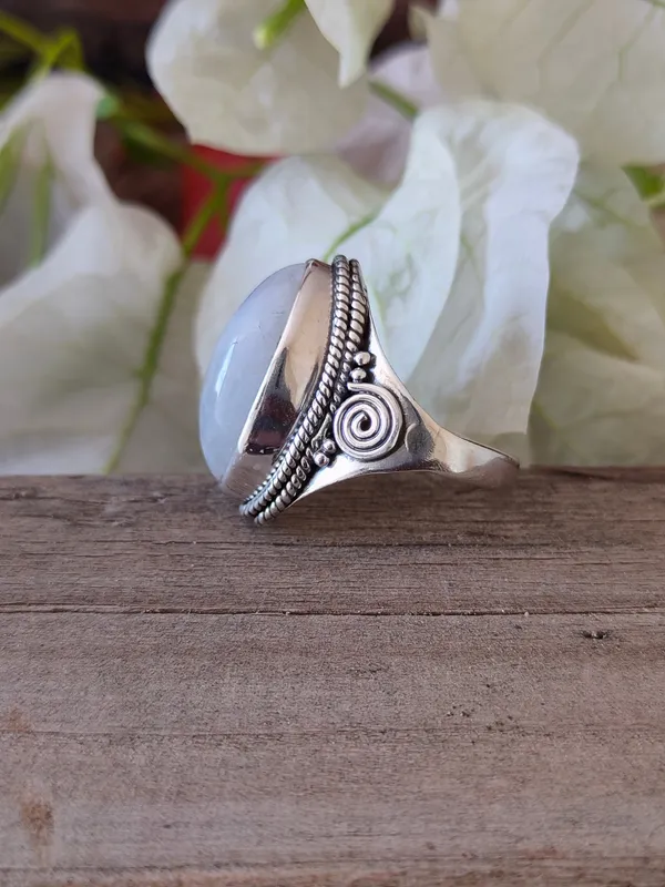 Silver_&_White_With_Blue_Sterling_Silver_925_Premium_&_Elegant_Boho_Ring_For_Girls_&_Women