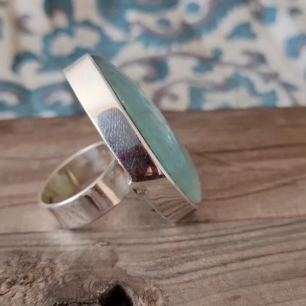 Silver_&_Blue_Sterling_Silver_925_Premium_&_Elegant_Handmade_Ring_For_Girls_&_Women