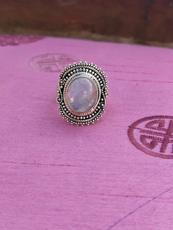 Silver_&_Multicolor_White_Sterling_Silver_925_Premium_&_Elegant_Boho_Ring_For_Girls_&_Women