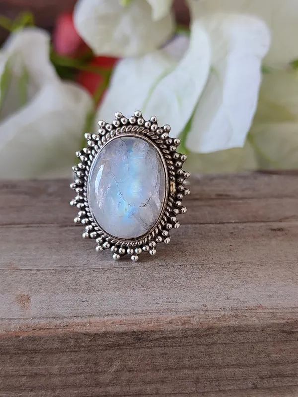 Silver_&_White_With_Blue_Sterling_Silver_925_Premium_&_Elegant_Boho_Ring_For_Girls_&_Women