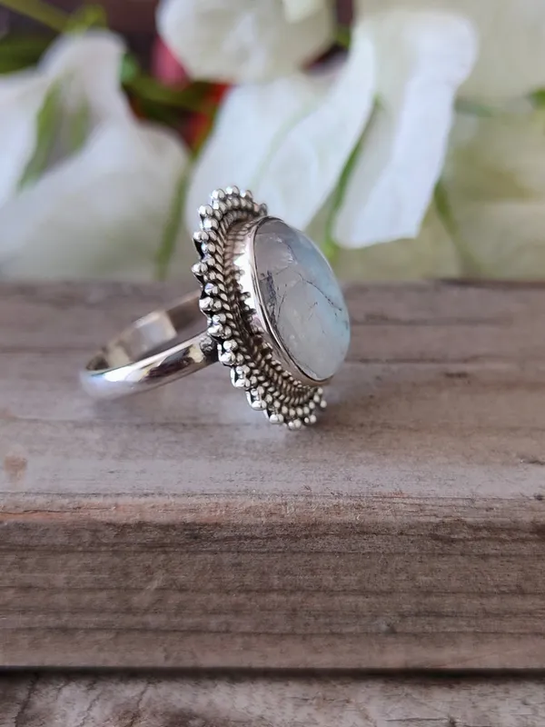 Silver_&_White_With_Blue_Sterling_Silver_925_Premium_&_Elegant_Boho_Ring_For_Girls_&_Women