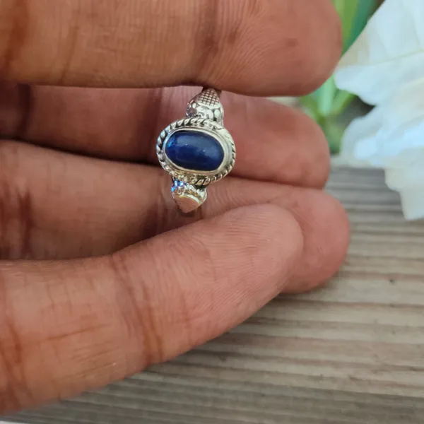 Silver_&_Blue_Sterling_Silver_925_Premium_&_Elegant_Boho_Ring_For_Girls_&_Women