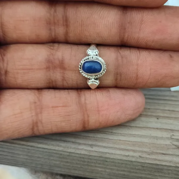 Silver_&_Blue_Sterling_Silver_925_Premium_&_Elegant_Boho_Ring_For_Girls_&_Women