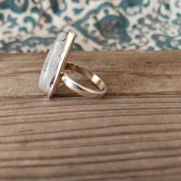 Silver_&_White_With_Blue_Sterling_Silver_925_Premium_&_Elegant_Boho_Ring_For_Girls_&_Women