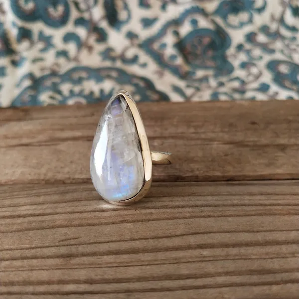 Silver_&_White_With_Blue_Sterling_Silver_925_Premium_&_Elegant_Boho_Ring_For_Girls_&_Women