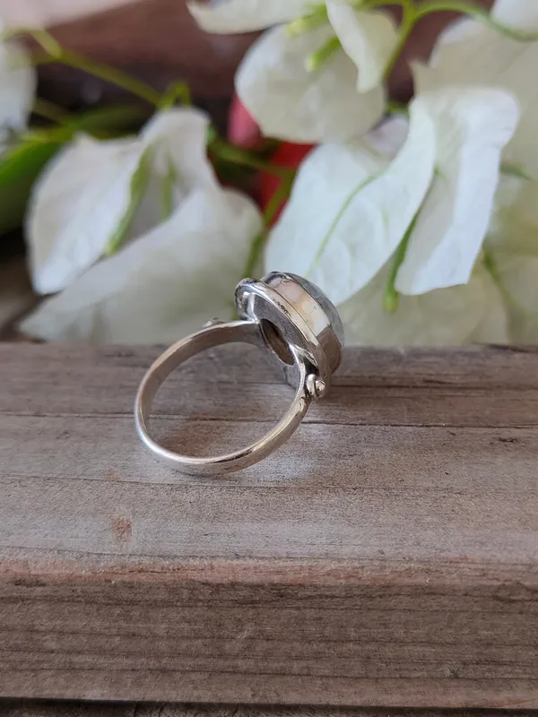 Silver_&_White_With_Blue_Sterling_Silver_925_Premium_&_Elegant_Boho_Ring_For_Girls_&_Women
