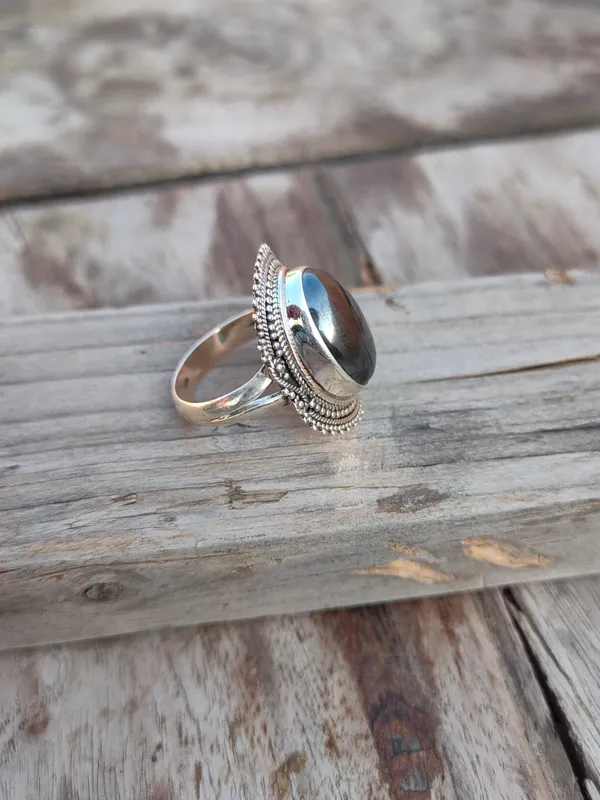 Silver_&_Black_Sterling_Silver_925_Premium_&_Elegant_Boho_Ring_For_Girls_&_Women