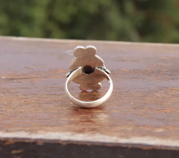 Silver_&_Pink_&_Green_Sterling_Silver_925_Premium_&_Elegant_Boho_Ring_For_Girls_&_Women