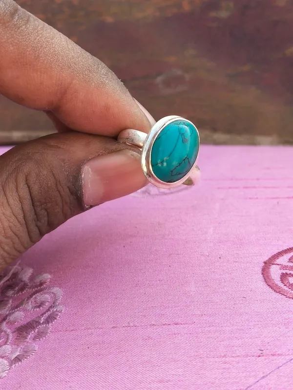 Silver_&_Green_Sterling_Silver_925_Premium_&_Elegant_Boho_Ring_For_Girls_&_Women