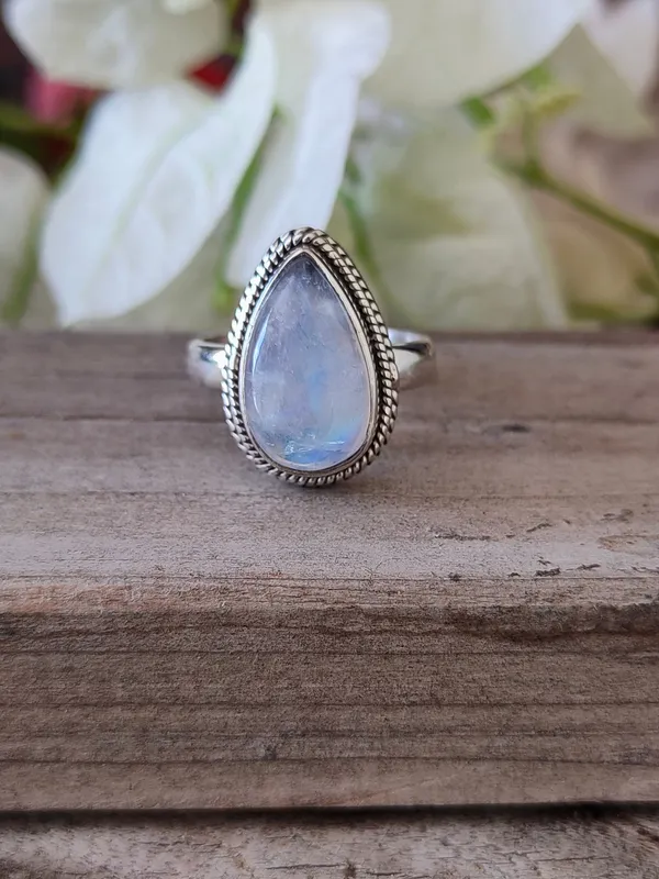 Silver_&_White_With_Blue_Sterling_Silver_925_Premium_&_Elegant_Boho_Ring_For_Girls_&_Women